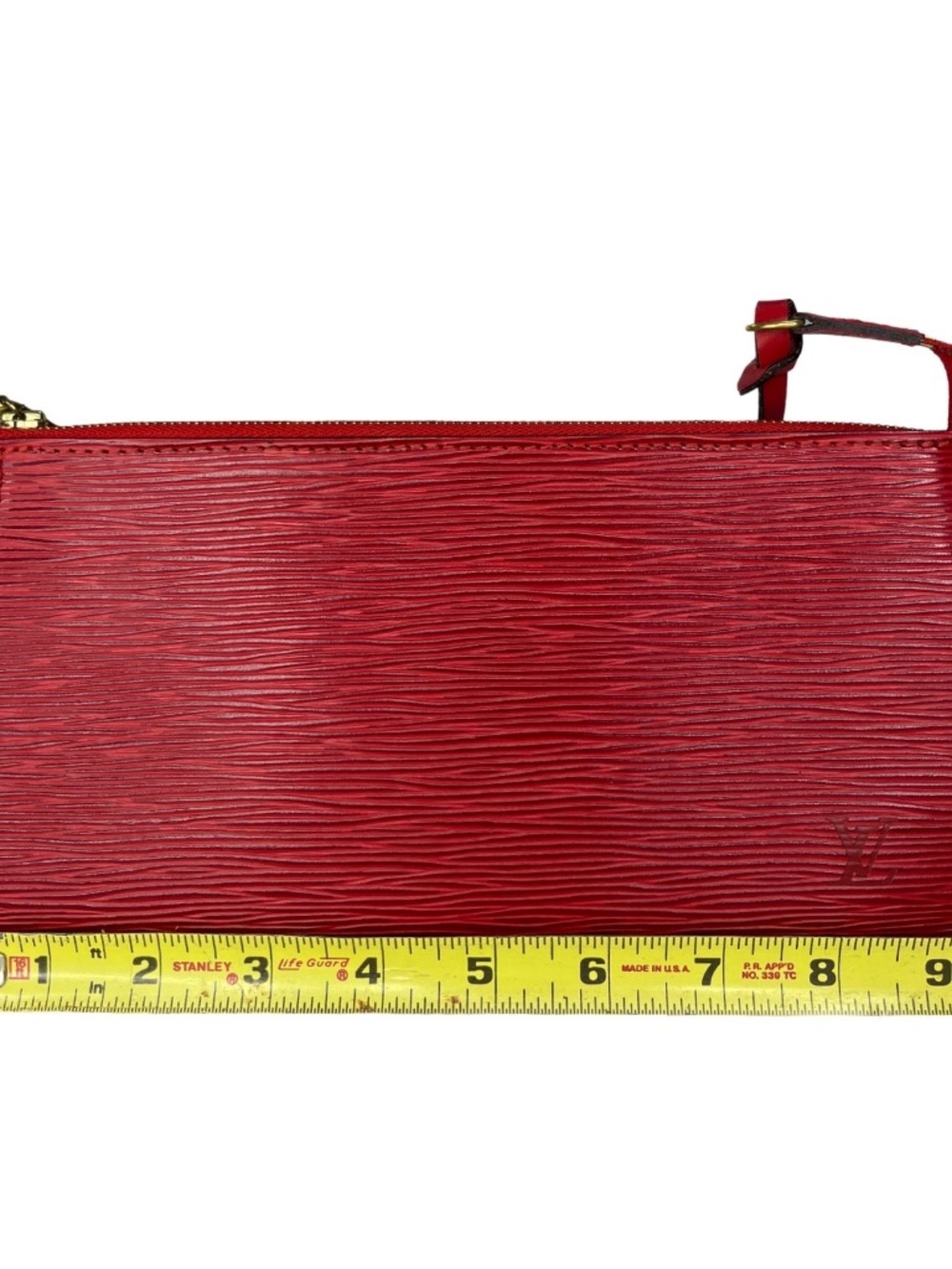 Louis Vuitton Pochette Accessoires Red Epi Leather Shoulder Bag 1998 - Picture 12 of 12